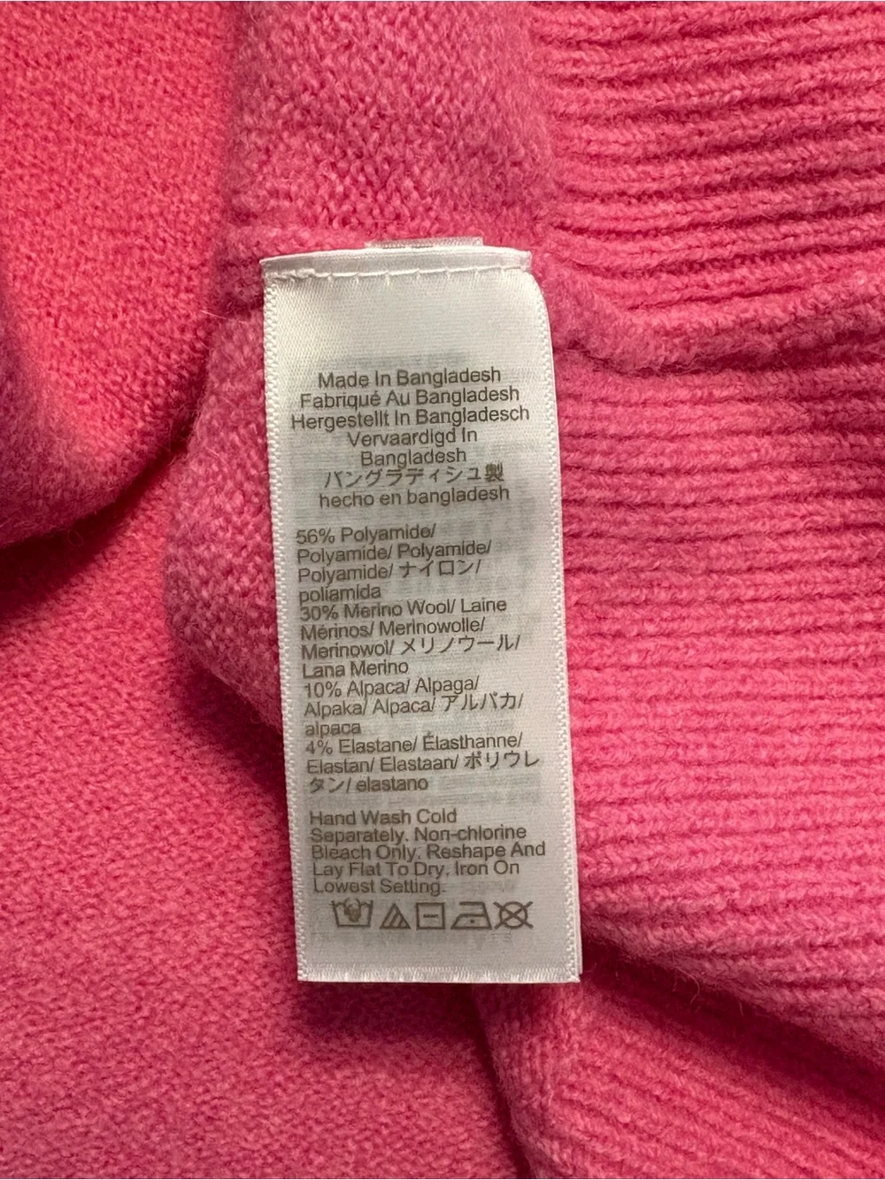 J. Crew Pink Mock Neck Pullover Sweater
